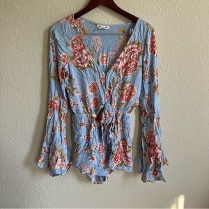 NWT Billabong Flutter Sleeve Romper